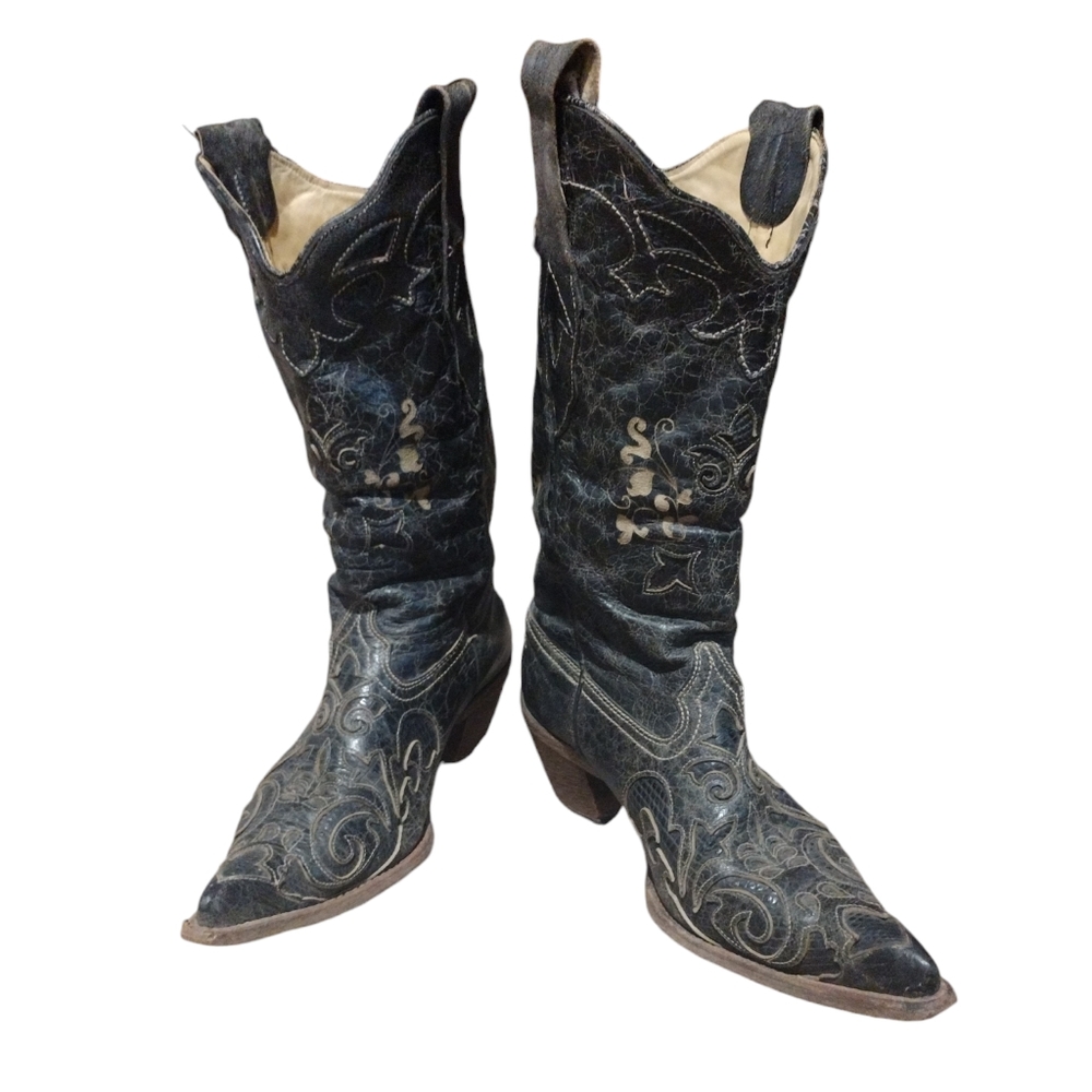 Vtg. Corral Western Cowgirl Boots
